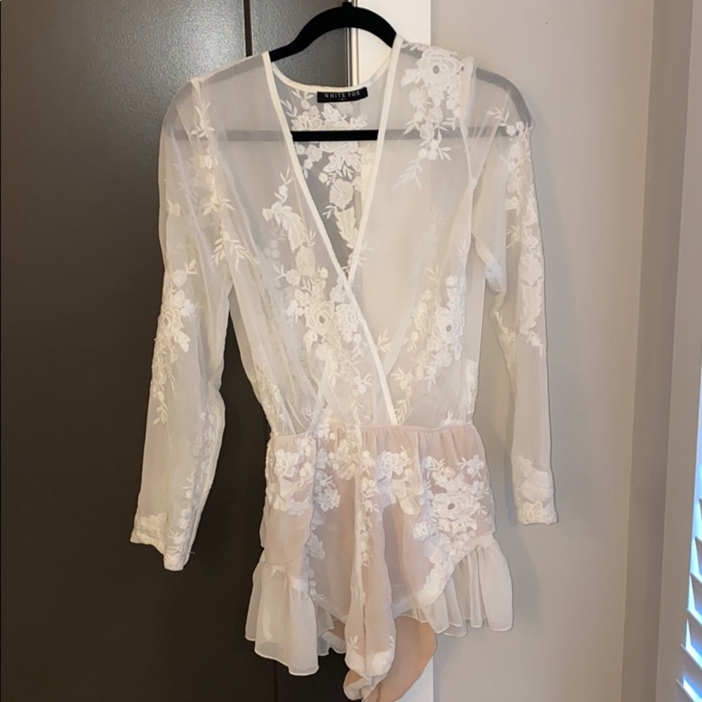 White Fox Romper